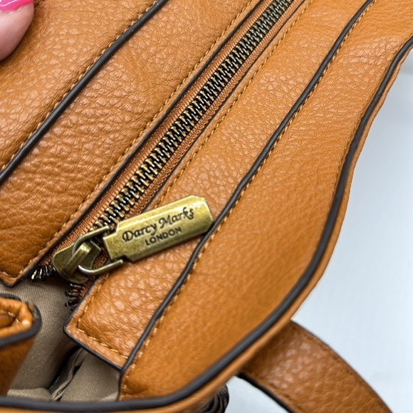 Darcy Marks London Carmel Color Leather Tote Bag TOT5608 - Picture 9 of 16